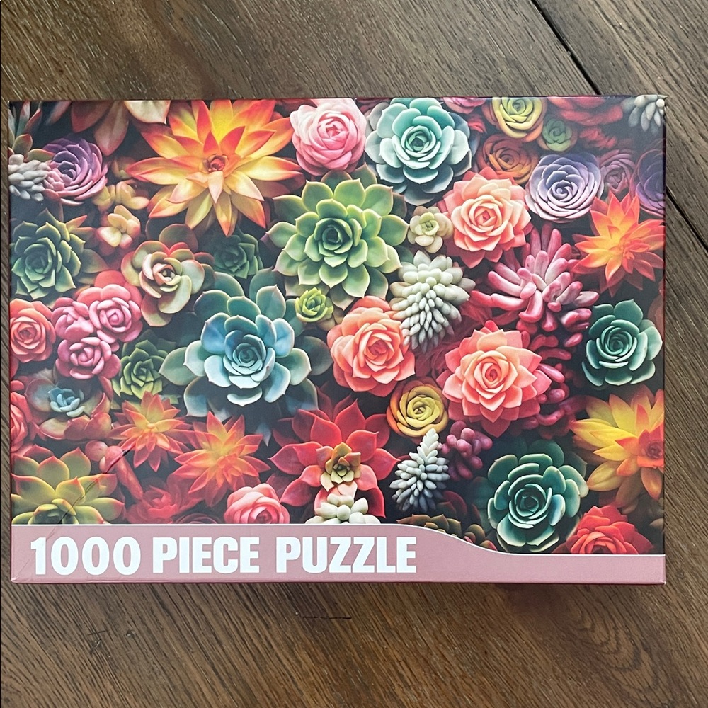 Colorful Succulent 1000 Piece Puzzle